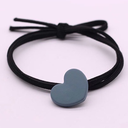 HO Ikat Rambut Ala Korea Import Murah 1966 Ikat rambut korea ikat rambut pendek ikat rambut lucu-LOVE HITAM