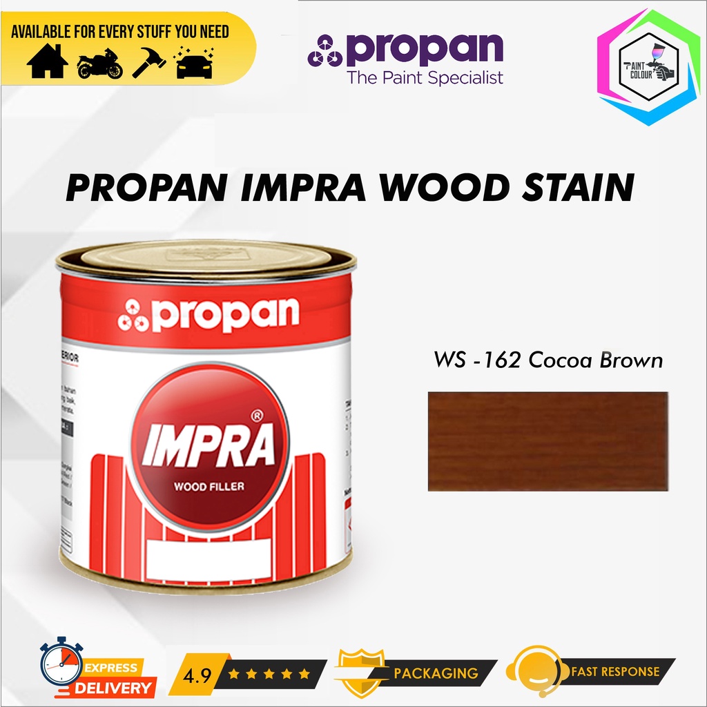 IMPRA WOOD STAIN WS 162 B - COCOA BROWN 1 Liter