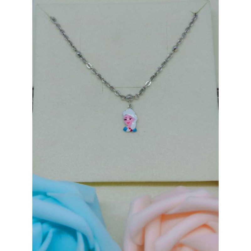 kalung Koye anak Elsa emas Putih kadar 750/18k 3.23gr
