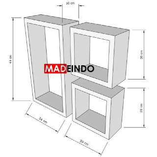 MADEINDO RAK  DINDING  MINIMALIS DEKORASI DINDING  KAYU  