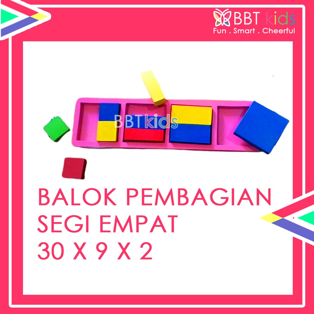 MAINAN EDUKASI KAYU ANAK BALITA BALOK PEMBAGIAN