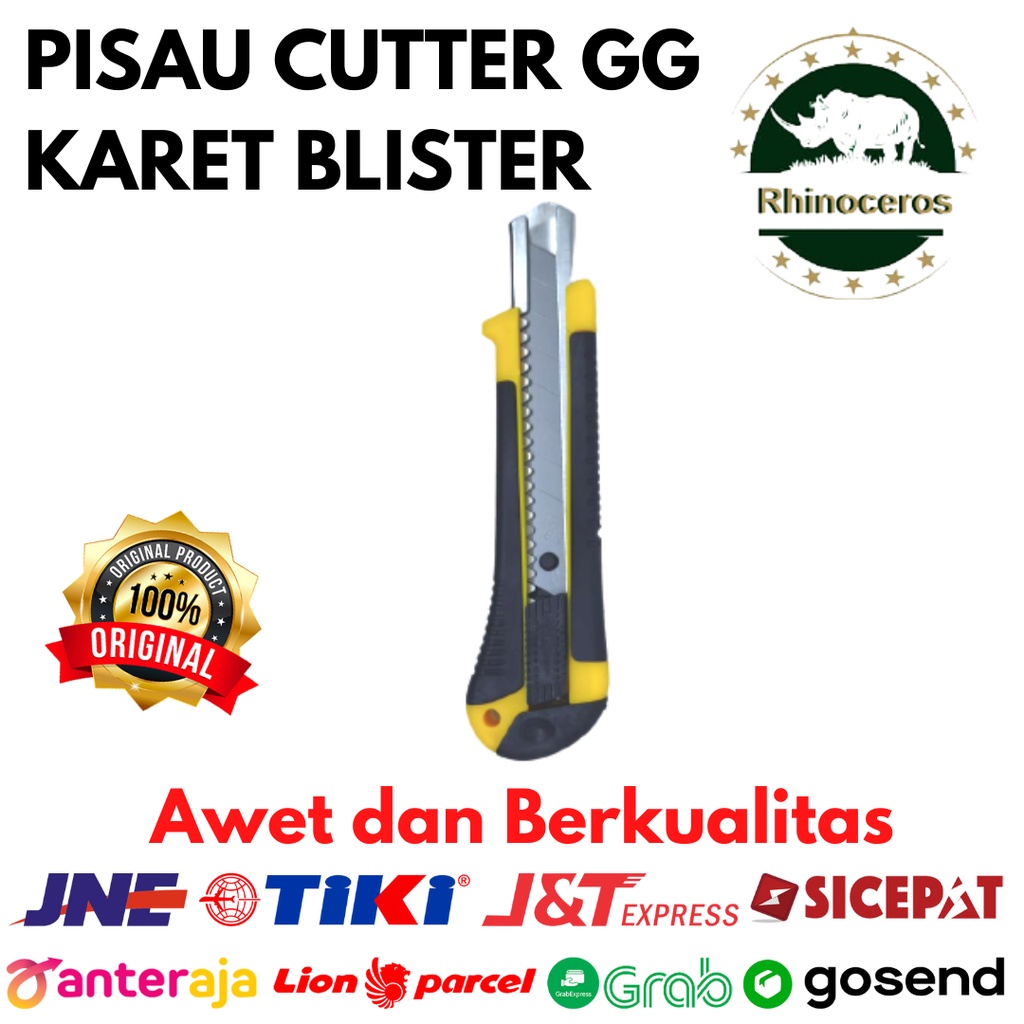 Pisau Cutter Pisau Potong Akrilik Cutter Knife GG Karet Blister