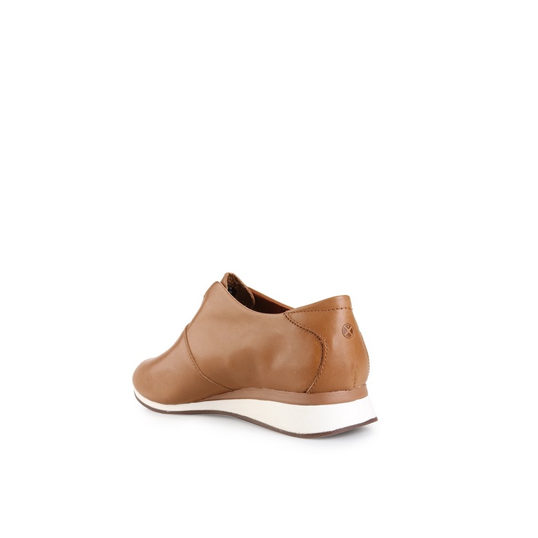 SEPATU SLIP ON KULIT HUSH PUPPIES WANITA ORIGINAL CASUAL COKLAT HW03