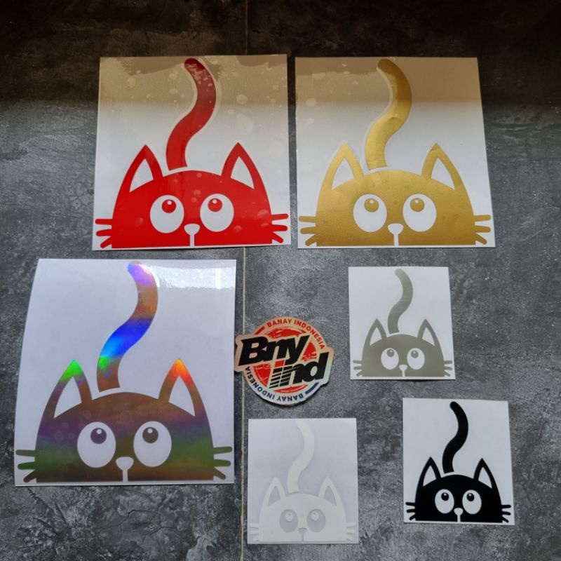 STICKER STIKER KUCING EKOR CUTTING