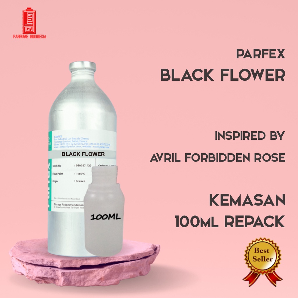 bibit parfum murni BLACK FLOWER / FORBIDEN ROSE / ASHANTY PARFEX 100ML