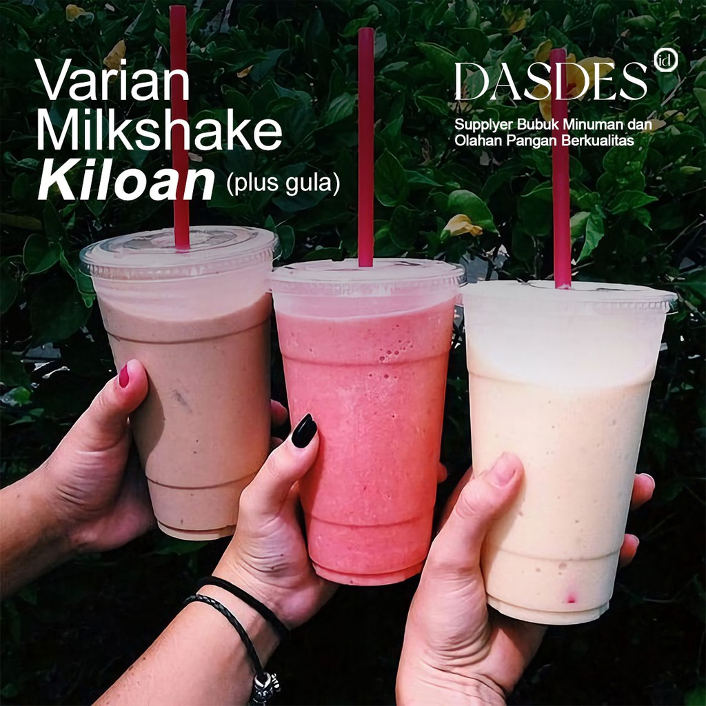 

BUBUK MINUMAN MILKSHAKE MANIS | BUBUK INSTAN | BUBUK DASDES | 1KG - DASDES Powder Drink