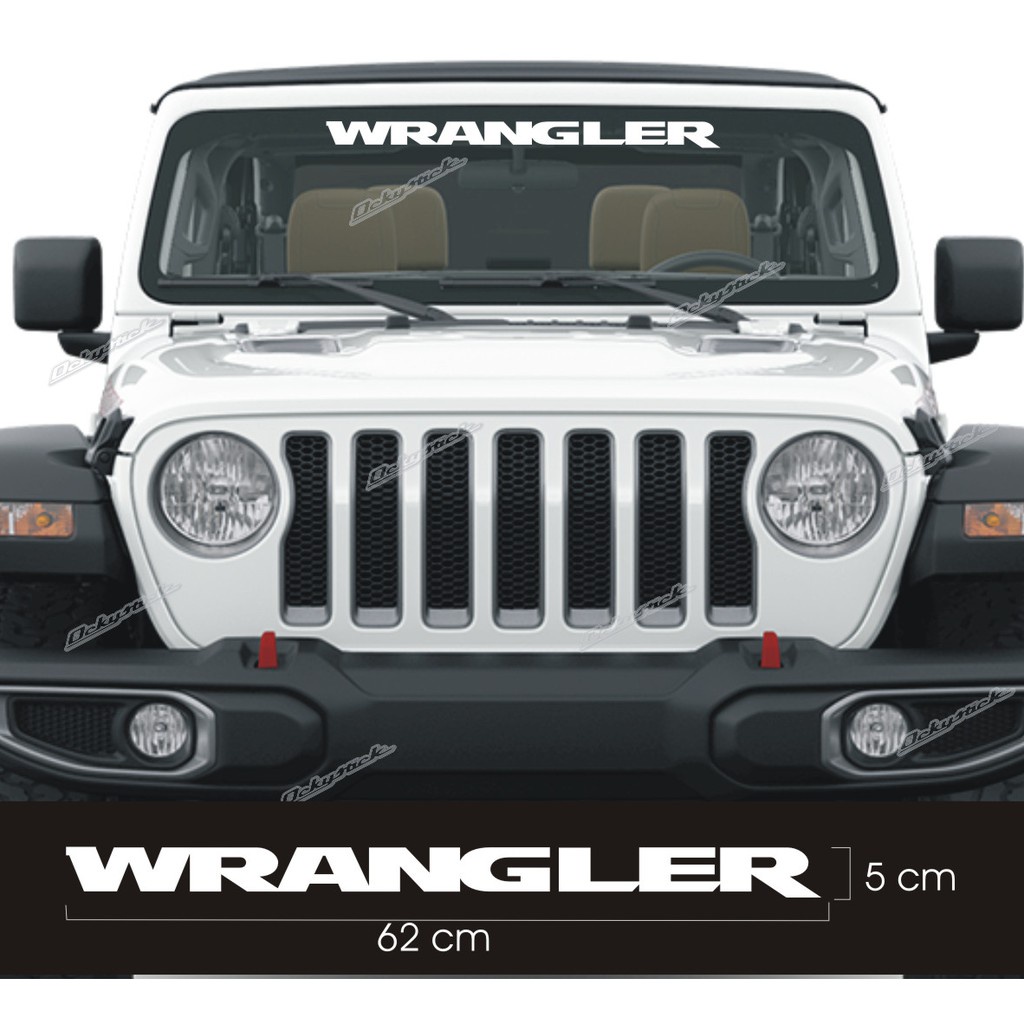 cutting sticker kaca depan WRANGLER stiker mobil stiker Jeep terbaru keren