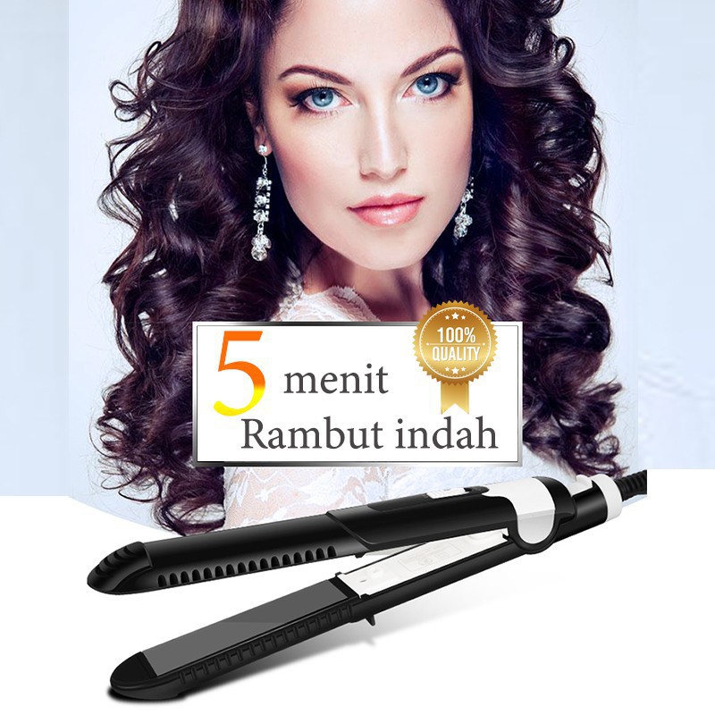 INFY - Catokan Import Yuchun Catok Rambut Hair Straightener Catokan 2in1 Lurus dan Curly R363