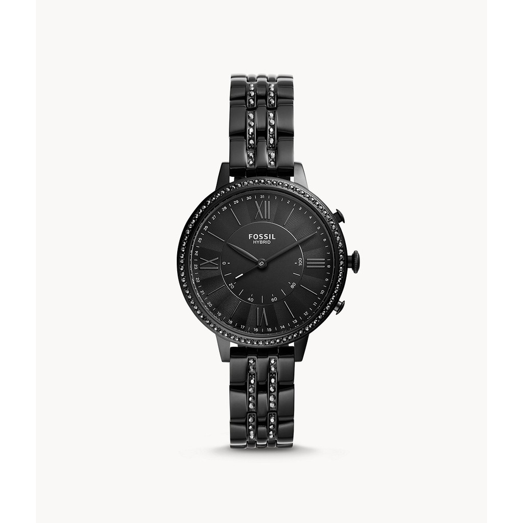 Fossil Hybrid Smartwatch Jacqueline Black Stainless Steel FTW5037 || Jam Tangan Wanita Fossil
