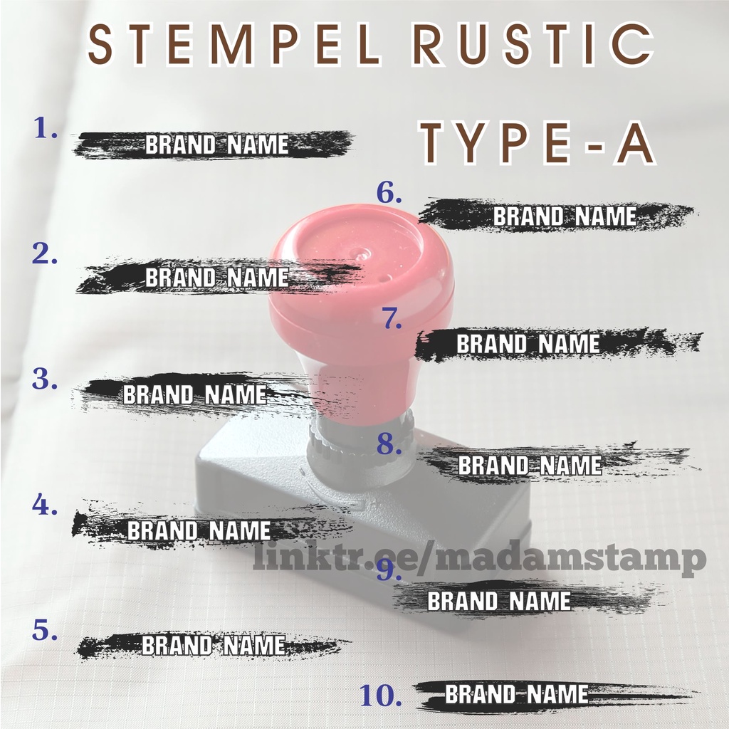 

stempel rustic A industrial nama brand retro vintage fashion wooden kayu warna flash otomatis