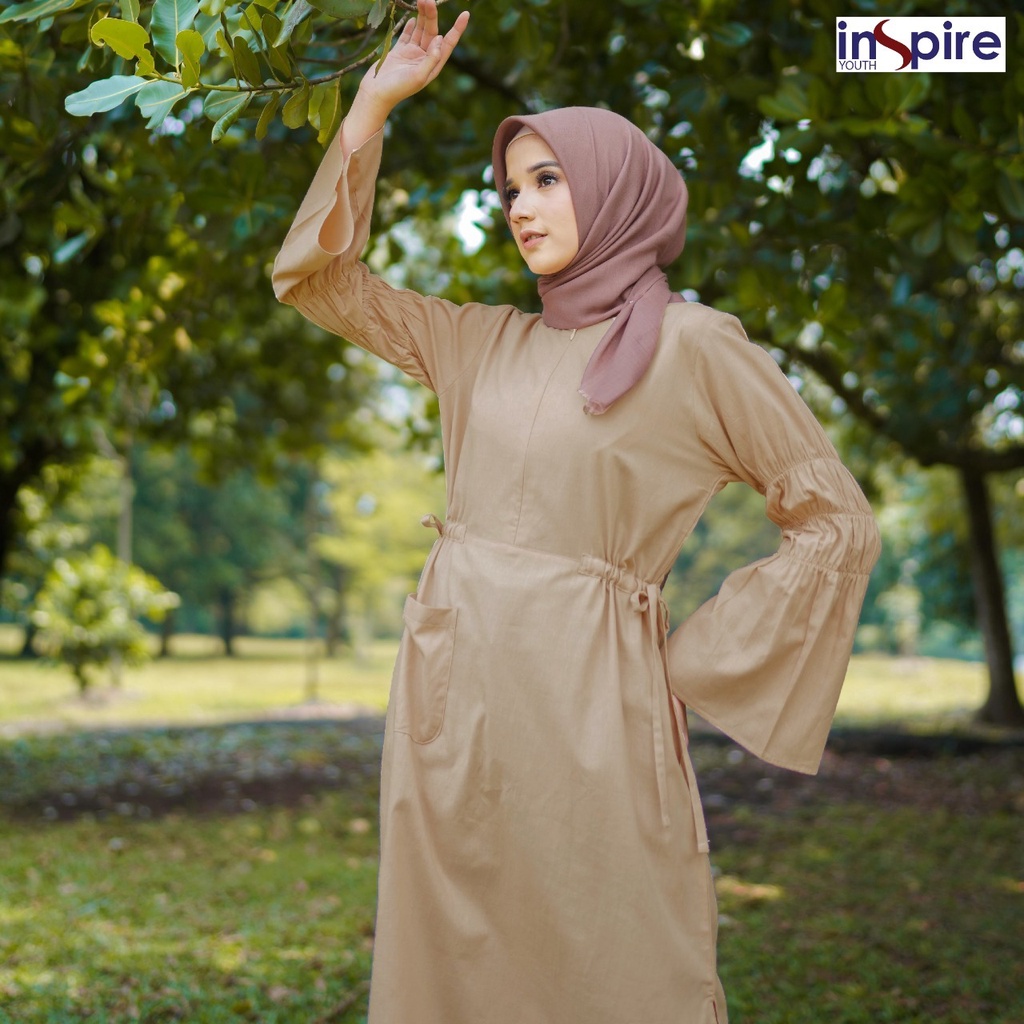 Inspire ITU 43 Tunik Wanita Bahan Cordova Atasan Muslimah Syari Polos