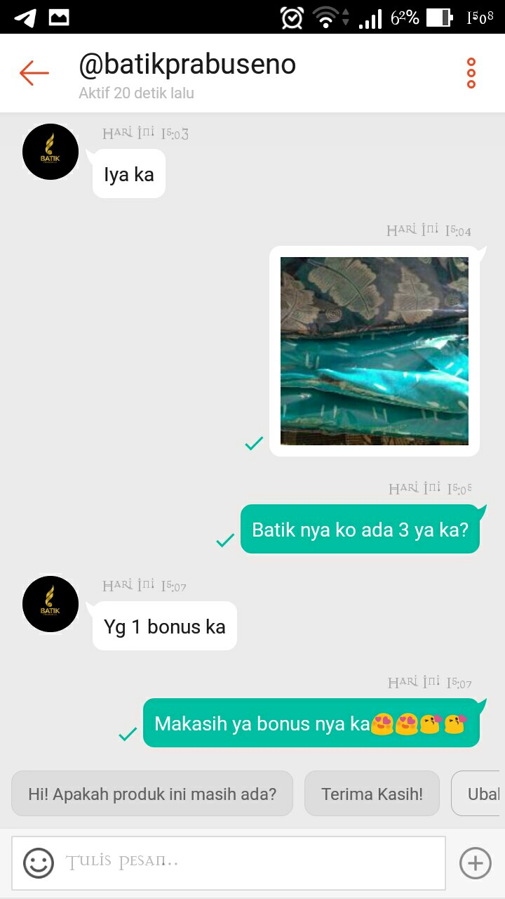 Batik Cap Motif Gumelar Kemeja Batik Pria Lengan Panjang Full Furing