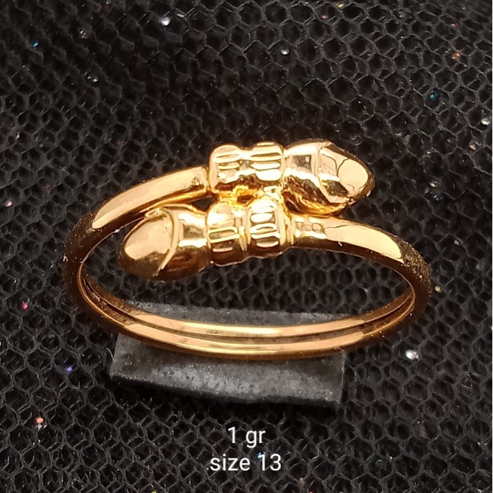 Cincin Emas 17K - 1 gr Kadar 750 - 1774