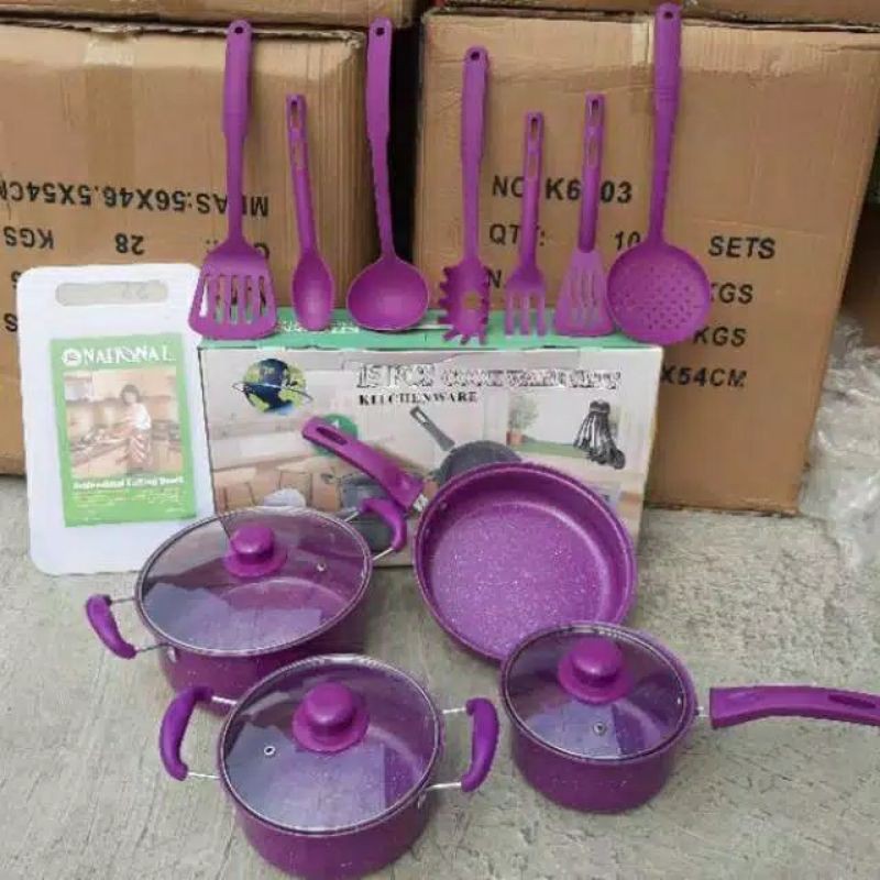 panci set cookware 15pcs sa555