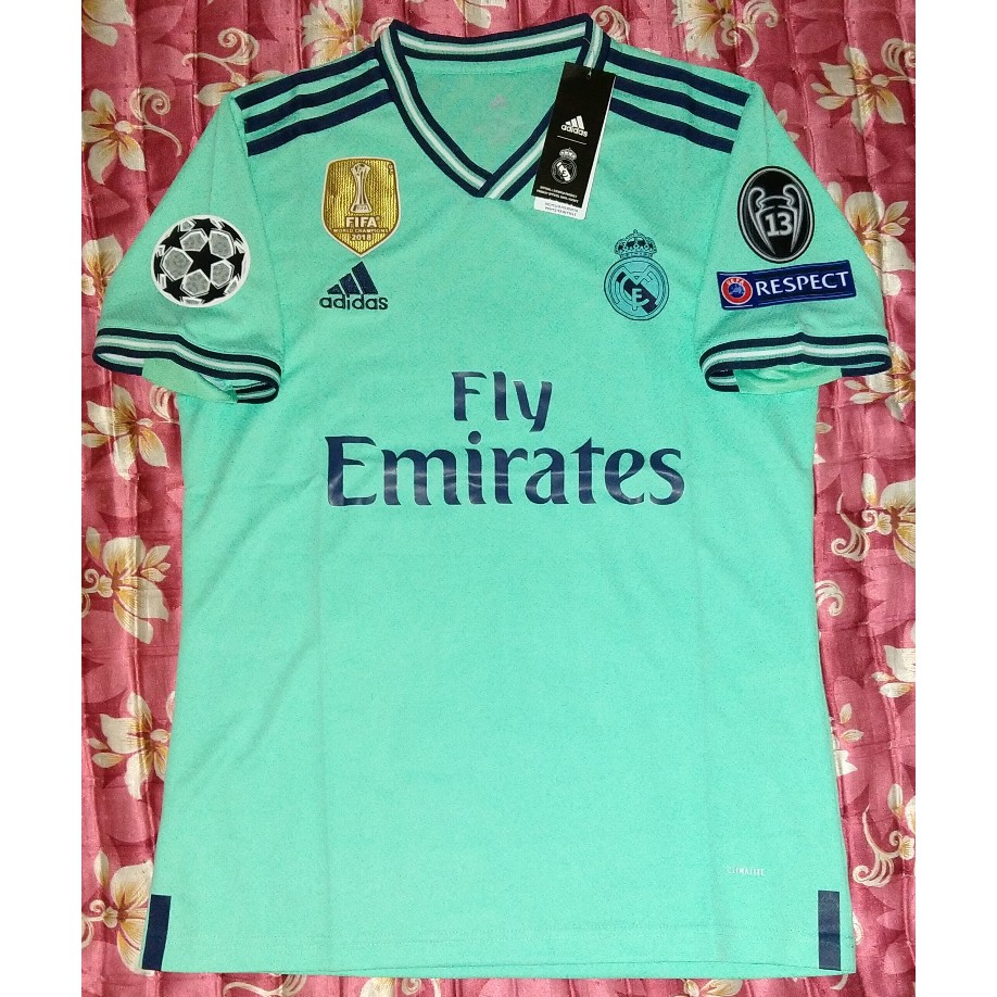 Jersey Real Madrid 3rd 19/20 Full Patch UCL retro