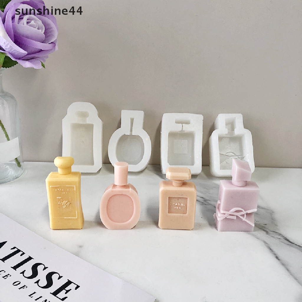 Sunshine Cetakan Lilin / Sabun DIY Bentuk Botol Parfum Bahan Silikon