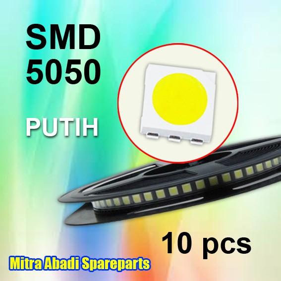 LED module SMD 5050 / SMD5050 Cool White 10000 Kelvin per 10 buah