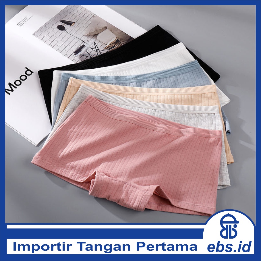 𝐄𝐁𝐒 ✅ PW054 Celana Dalam Wanita Seamless Model Boxer Sexy Pakaian dalam Anti Bakteri COD