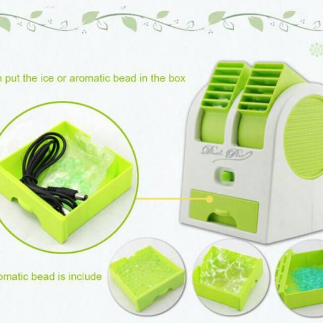 AC Portable mini Duduk double fan / Mini fan / Mini ac air conditioning