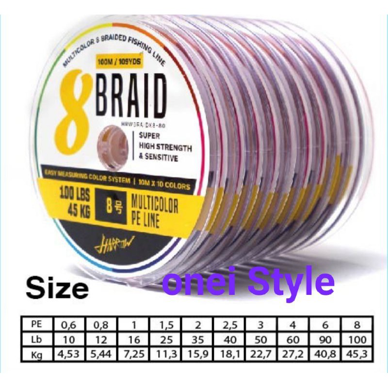 PE X8 harrow multicolour connecting pe 0,6. 0,8. 1. 1,5. 2. 2,5. 3. 4. 5. 6. 8