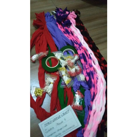 PUTIK sari warna warni manik manik aksesoris bunga lucu dan cantik / putik sari / putik bunga plastik / putik benang sari