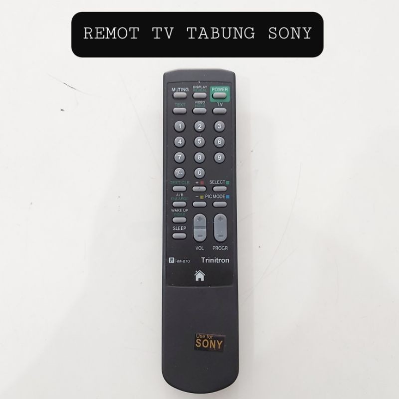 REMOT TV TABUNG SONY REMOTE TELEVISI