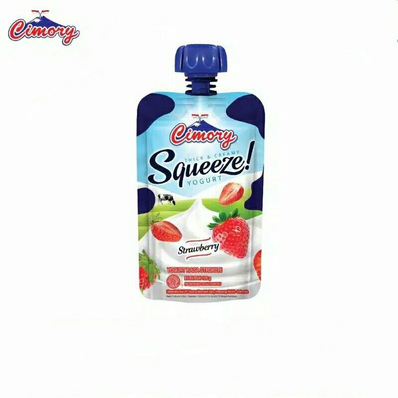 

CIMORY SQUEEZE YOGURT 120g RASA STRAWBERRY/KARTON(isi : 24 pcs)