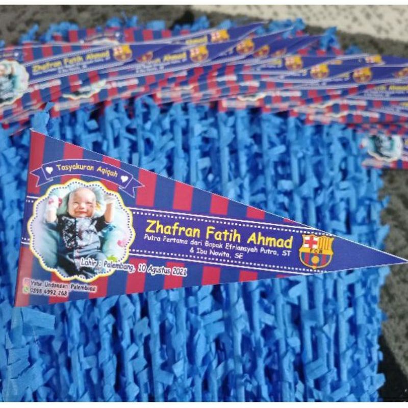 bendera aqiqah murah lucu