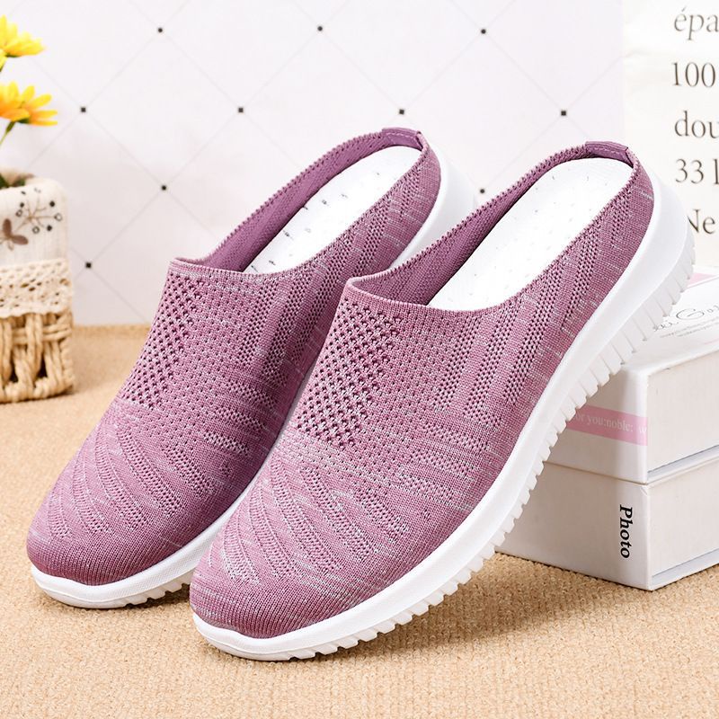 Sepatu Selop  Flyknit Shoes Women import / Sepatu Slip On Wanita  #883 Sepatu Import