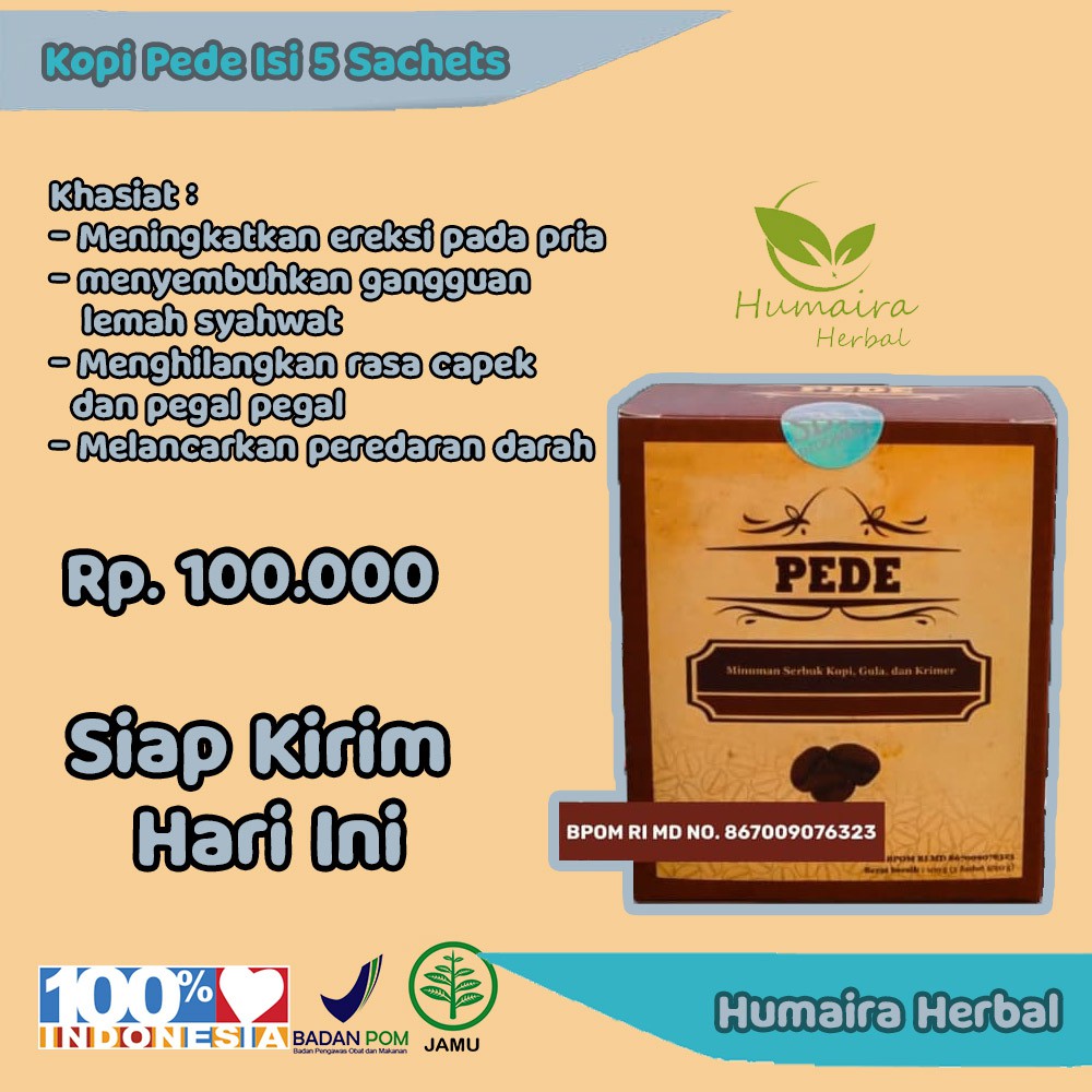 Kopi PeDe Borneo kopinya stamina pria sejati