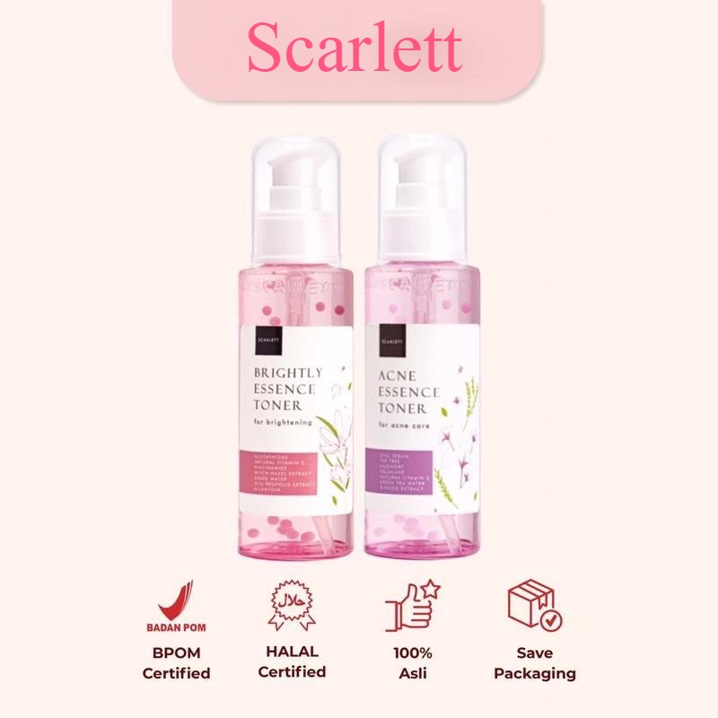 Scarlett Whitening Essence Toner 100ml (Acne-Brightly )/ Toner Acne Scarlett / Toner Brightly Scarle