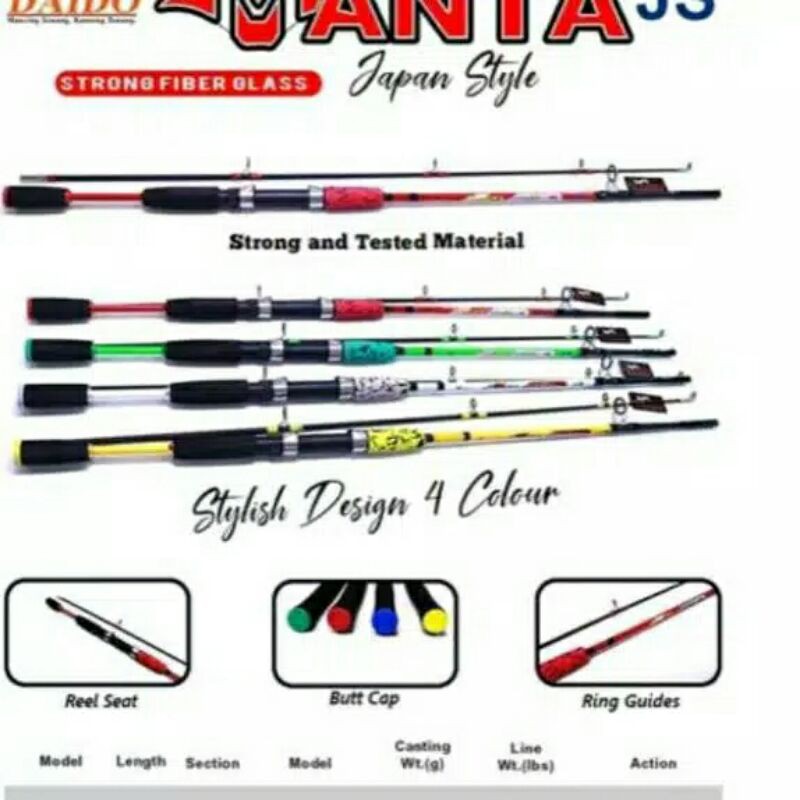 PAKET COMBO JORAN DAIDO MANTA JS 150cm 180cm