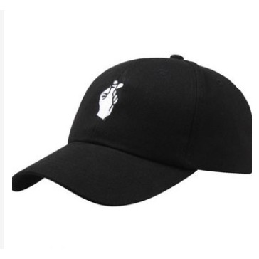 Topi Saranghae Korea Pria Wanita Murah Baseball HITAM