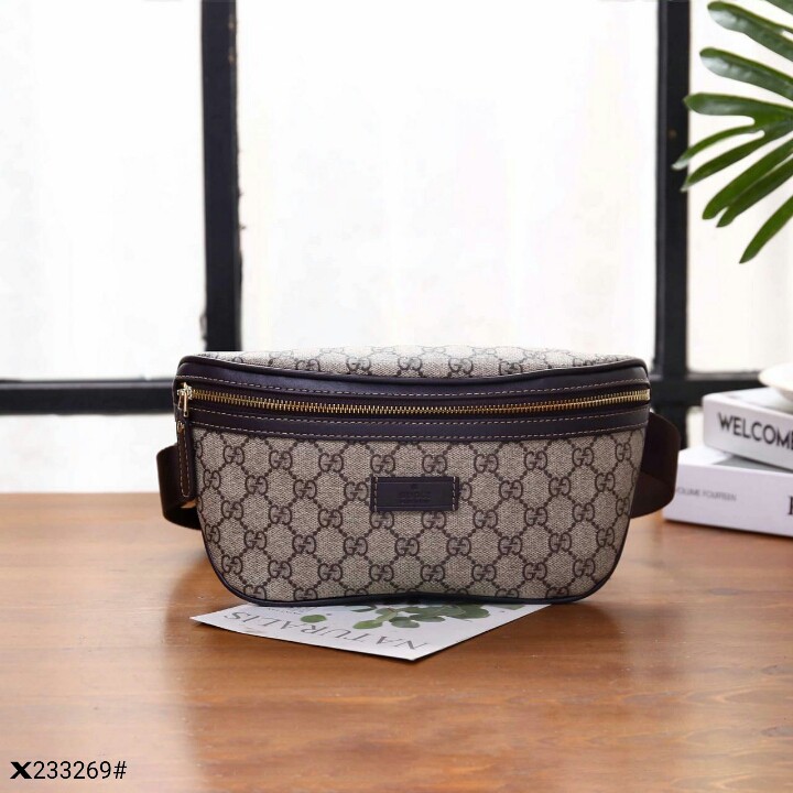 V-[HIGH PREMIUM] Gucci GG Supreme Belt Bag X233269#