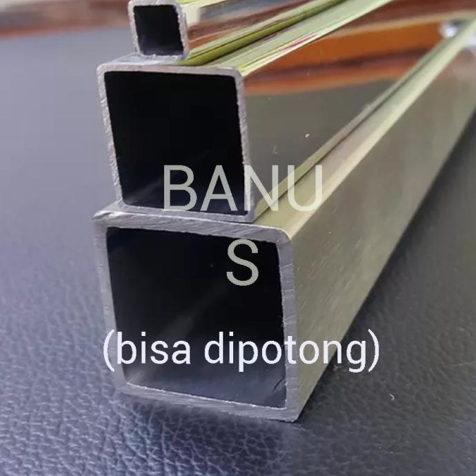 Pipa Kotak Hollow 304 Stainless 3 Cm X 3 Cm X 1,2 Mm / 30 X 30 X 1,2Mm