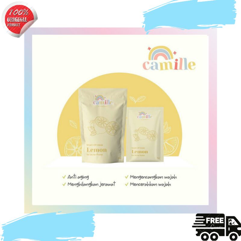 BPOM Masker Camile Beauty Lemon 25gram