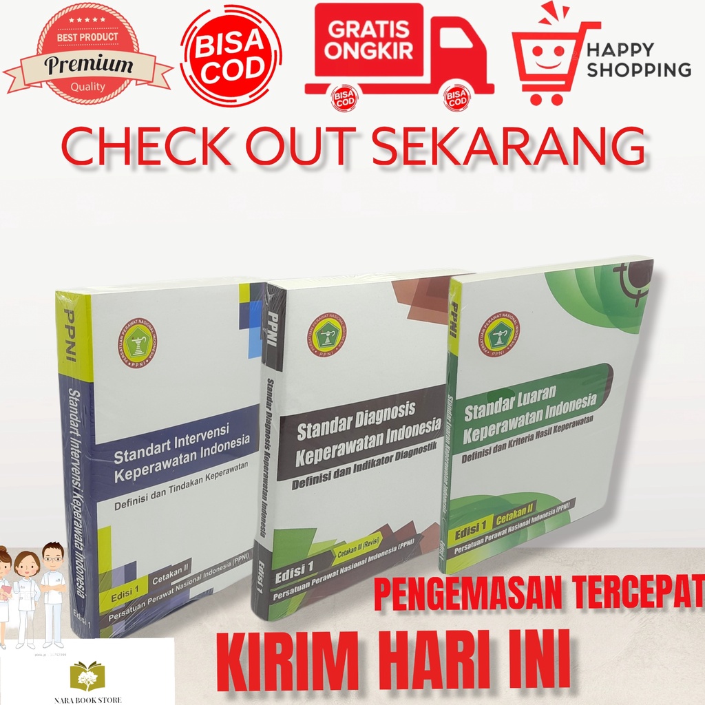 Paket 3 Buku PPNI 3s (SIKI,SDKI,SLKI) EDISI 1 CETAKAN 2&3  REVISI [ Gratis Bubble Wrap]