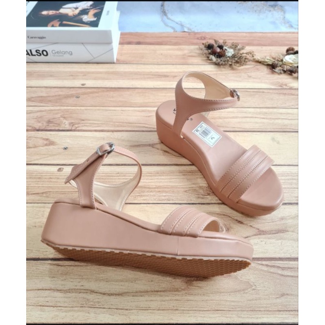 ABBUSHOES  Ph 13 wedges kokop tali sol karet lolita 5cm