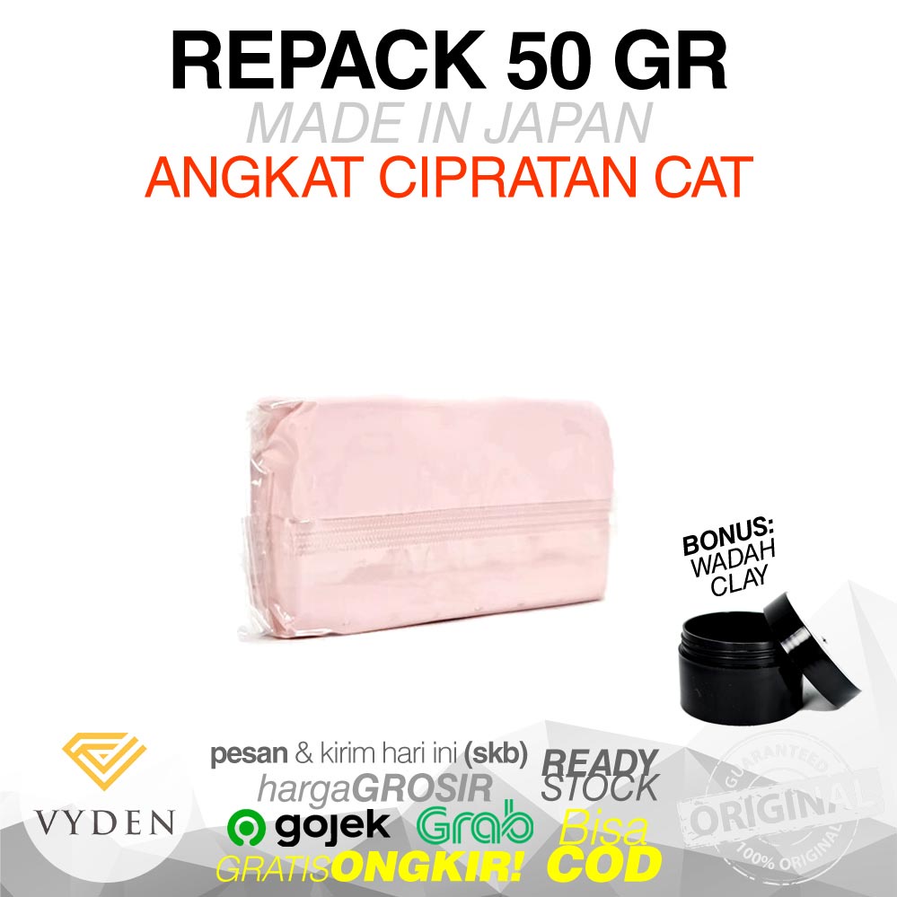 VYDEN YELLOW AGGRESSIVE CLAY BAR 50gr ECER Heavy Duty Hapus Overspray Aspal Cat Kasar MURAH