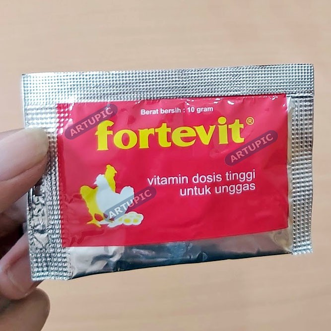 FORTEVIT 10 gram Vitamin Dosis Tinggi Ayam Unggas Anti Stress &amp; Produktif