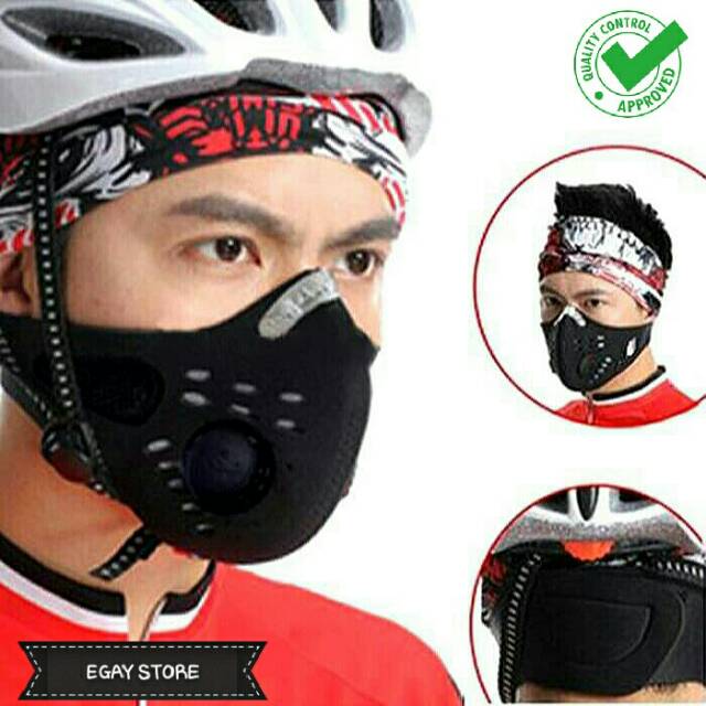 MASKER SUPERMASK N SOS ANTI POLUSI UDARA 0,3 MICRON / MASKER MOTOR FILTER DEBU PELINDUNG KESEHATAN