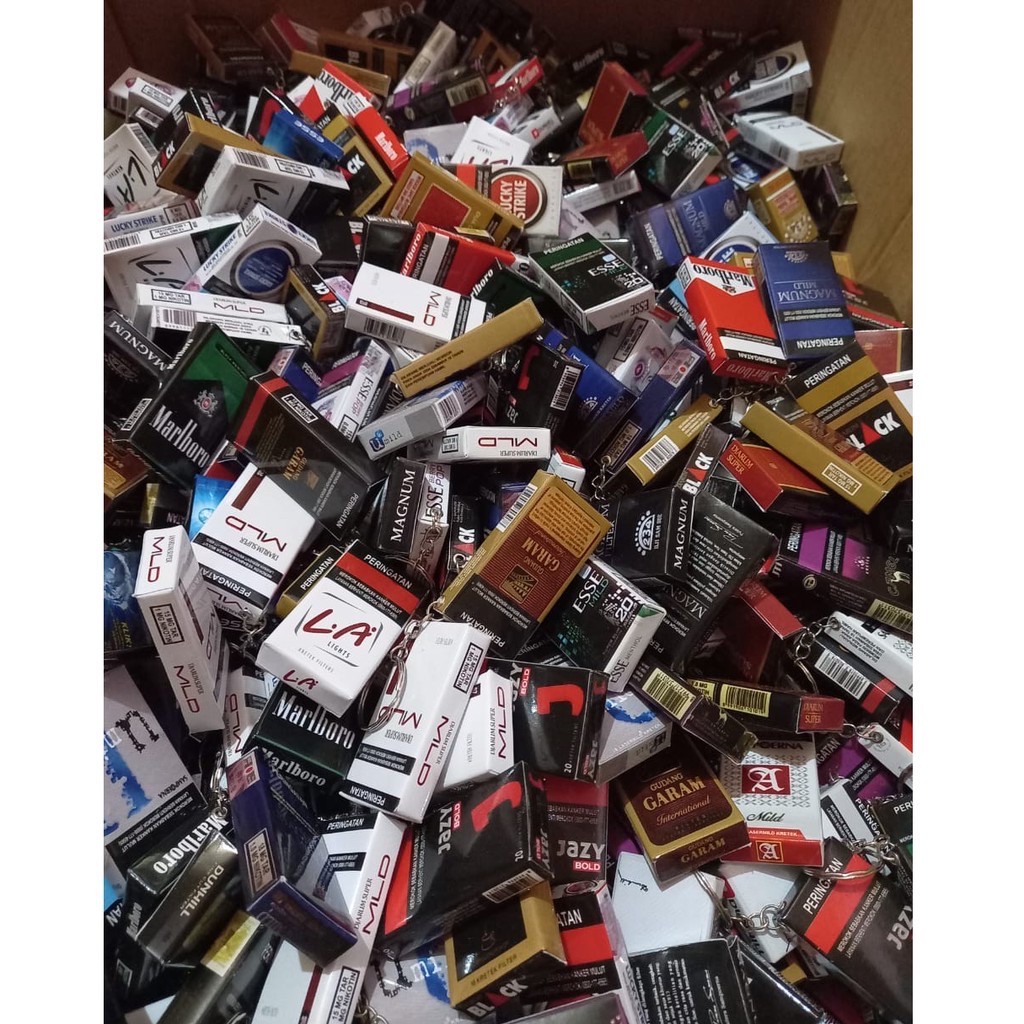 GANTUNGAN KUNCI MINIATUR ROKOK GANCI ROKO LUCU UNIK-8