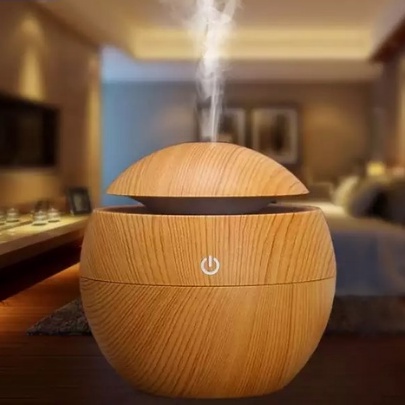 Pelembab Udara Air Humidifier Pengharum Ruangan Elektrik Desain Bulat Bola Minimalis Terbaru 4713 - AIDO Usb Aroma Minyak Esensial Diffuser Ultrasonic Cool Mist Humidifier Air Purifier 7 Warna Perubahan LED Lampu Malam untuk Kantor Rumah