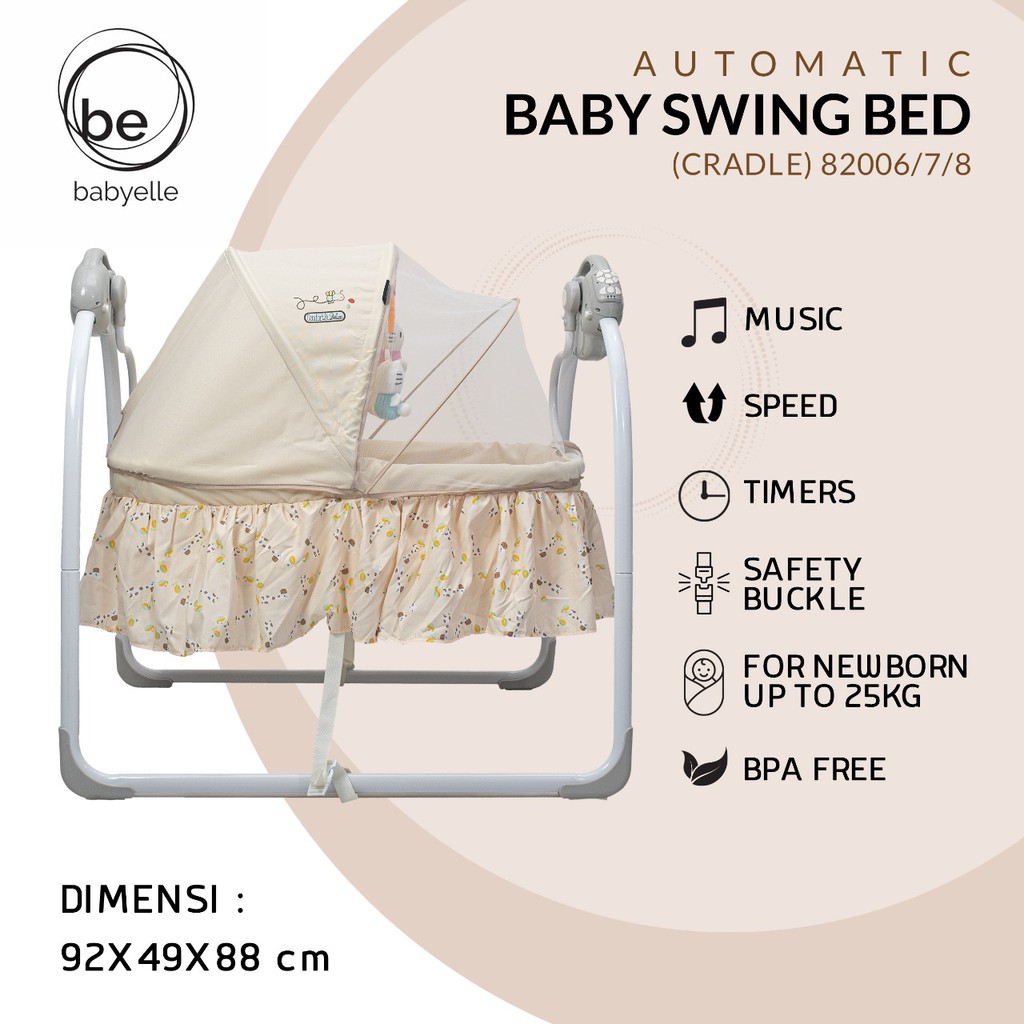Box baby elle tempat tidur Babyelle swing cradle ayunan ayun otomatis elektrik Makassar