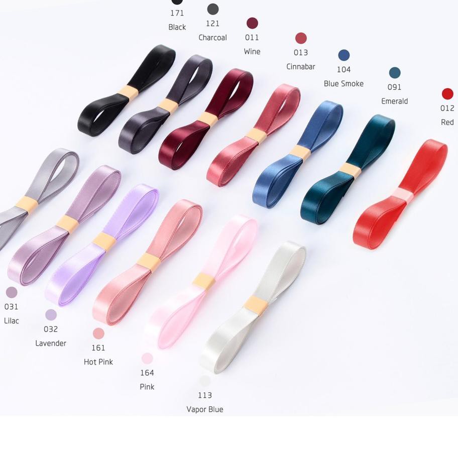 

➽ Pita Satin IMPORT 1/2" (1 cm) Panjang 100 Meter ➯