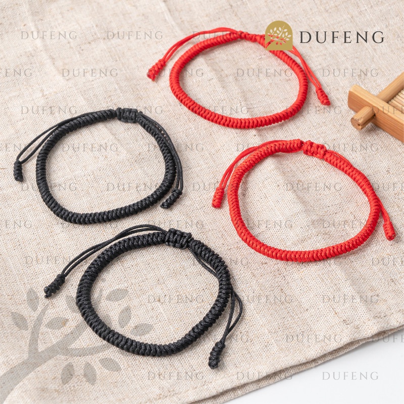 Dufeng - Gelang Fengshui Tibet Keberuntungan Merah