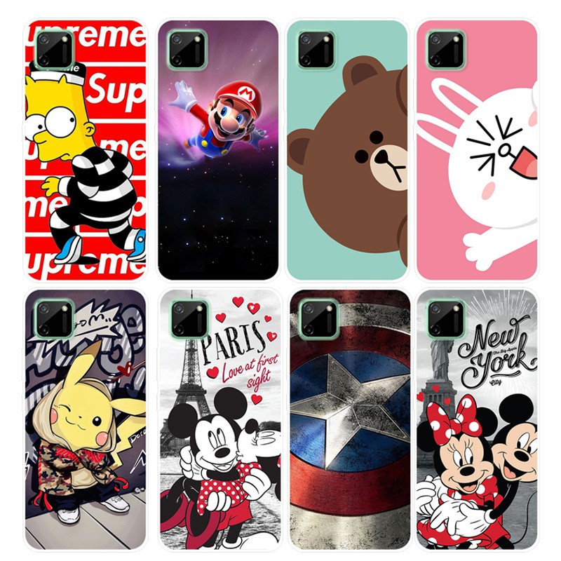 HP Soft Case Realme C11 Casing Silikon Untuk Realme C11 RealmeC11 Casing Kartun Cover Luxury