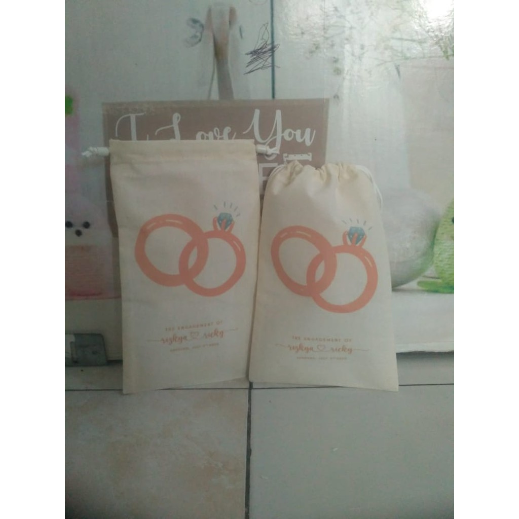 [12X15/12X18] Tas Blacu BAHAN TEBAL GRADE A Serut Pouch Polos Sablon / Printing Sublim Custom Desain