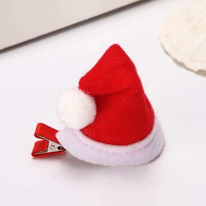 XCTM topi natal mini jepit jepitan rambut hairclip christmas