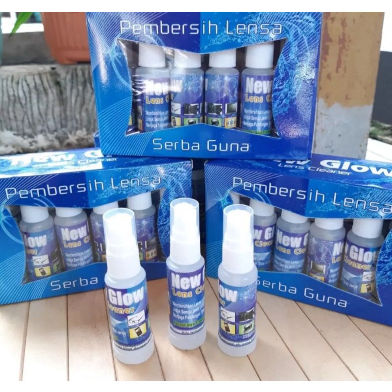 LENS CLEANER NEW GLOW Spray / Cairan Pembersih Kacamata